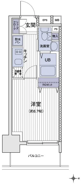 Esty Maison Oshima - Floor Plan - ["Home Door", "Tile Flooring"]