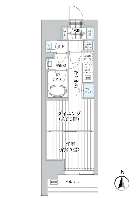 Lions Forsia Kiyosumi Shirakawa - Floor Plan - ["Rectangle", "Font", "Parallel"]