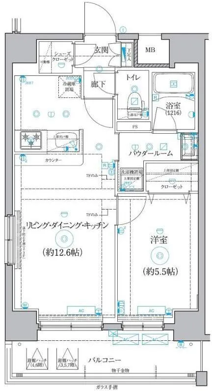 Qualitas Kikugawa - Floor Plan - ["White", "Plan", "Diagram"]