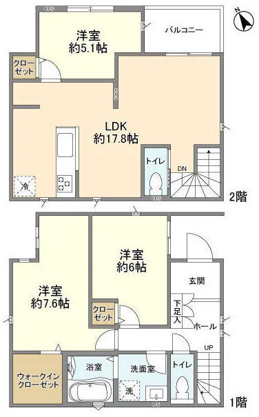 Kolet Akishima Musashino - Floor Plan - ["White", "Plan", "Diagram"]
