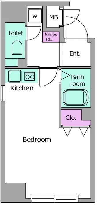 Residia Oimachi - Floor Plan - ["Plumbing fixture"]