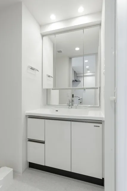 Terrace Okachimachi - Interior - ["Mirror", "Bathroom cabinet", "Tap"]