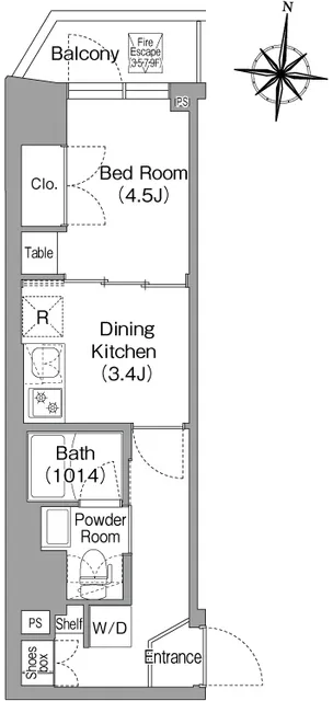 Comforia Liv Kiba East I - Floor Plan - ["White"]