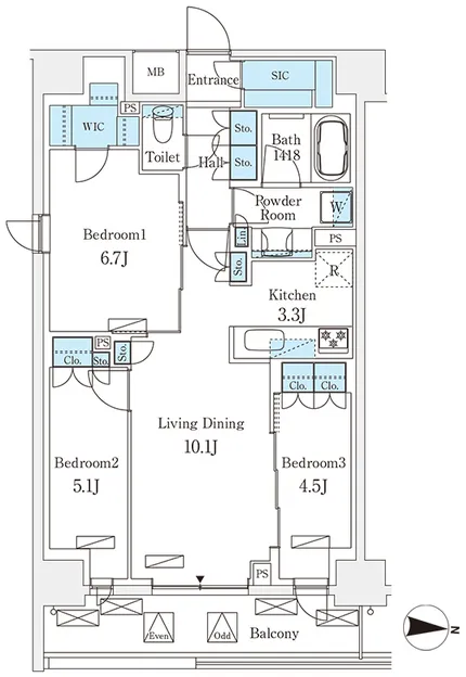 Frontier Residence Kinshi Park - Floor Plan - ["Diagram", "Plan", "Floor plan"]