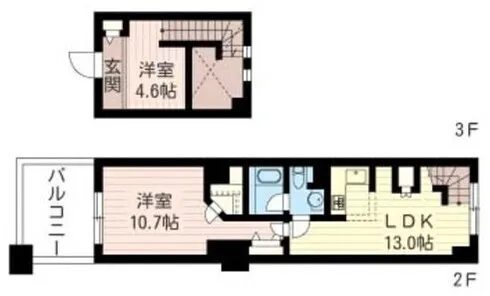 Residence Charmant Tsukishima - Floor Plan - ["Apartment", "Stairs"]