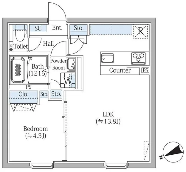 SG Court Gakugei Daigaku - Floor Plan - ["White", "Plan", "Diagram"]