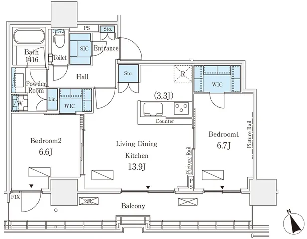 Royal Parks Shinagawa - Floor Plan - ["Plan", "Diagram", "Floor plan"]