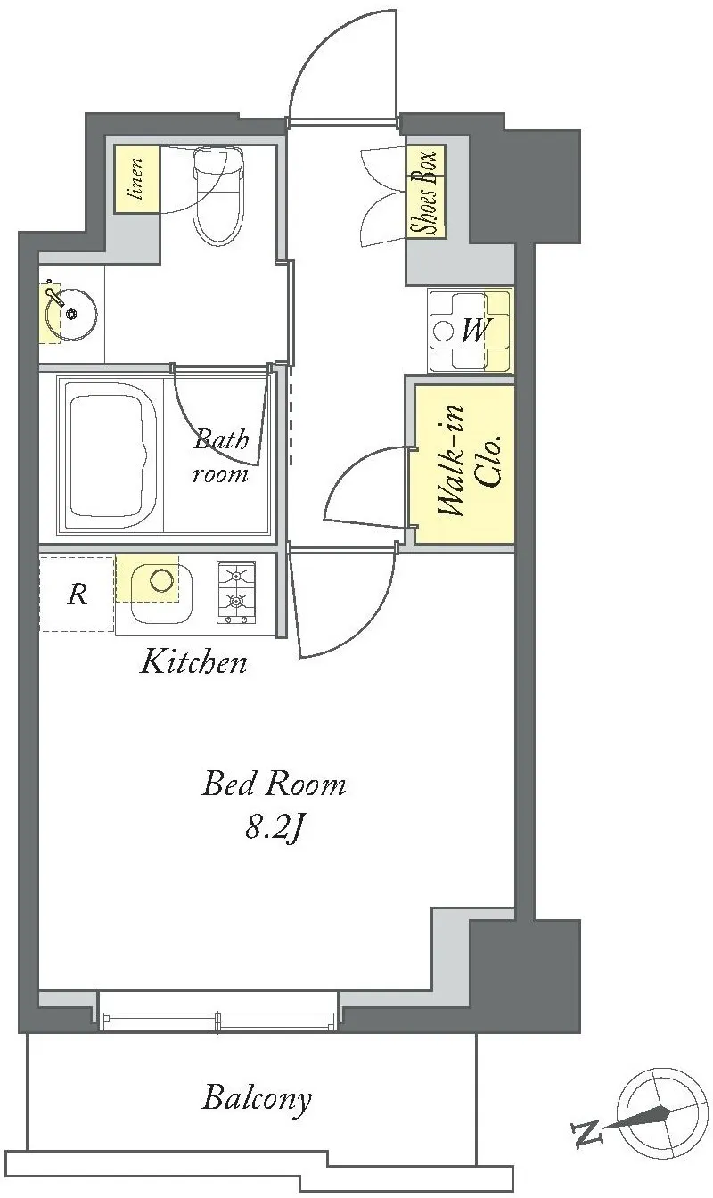 Prime Maison Kiyosumi Shirakawa - Floor Plan - []