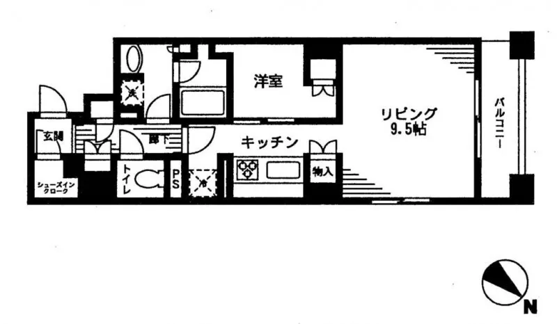 Residia Nihonbashi Bagurocho - Floor Plan - ["Apartment", "Wood flooring"]