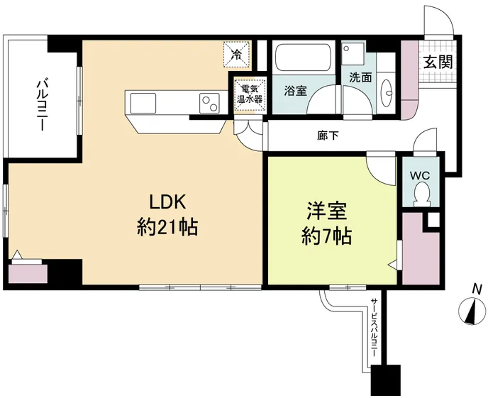 Glen Park Umeda North - Floor Plan - ["Floor plan", "Wood flooring"]