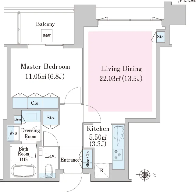 Nakano Station Residence - Floor Plan - ["Diagram", "Floor plan", "Plan"]