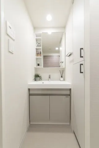 Proud Flat Shibuya Tomigaya - Interior - ["Mirror", "Tap", "Sink"]
