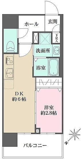 Park Flats Kuramae - Floor Plan - ["Tile Flooring", "Geraniums"]
