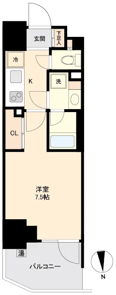 Primal Minamisuna - Floor Plan - ["Apartment"]