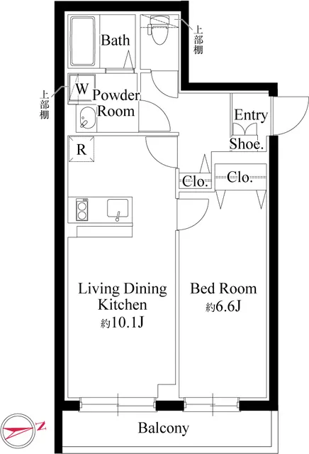 Memora Ikebukuro - Floor Plan - ["White"]