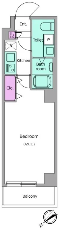 Residia Kamata Minami Place - Floor Plan - []