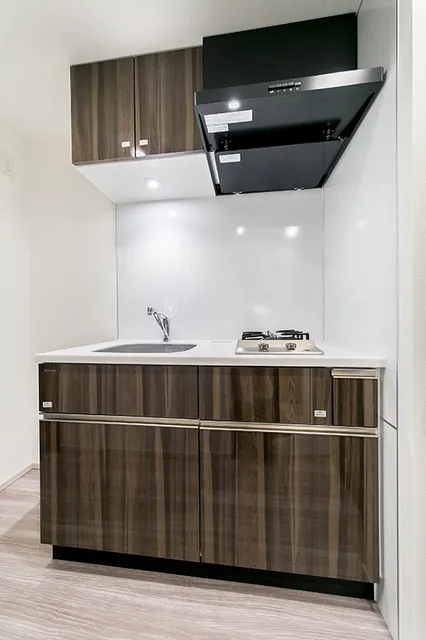 Milia Residence Shinjuku Gyoen - Interior - ["Kitchen", "Wood", "Kitchen Appliance"]