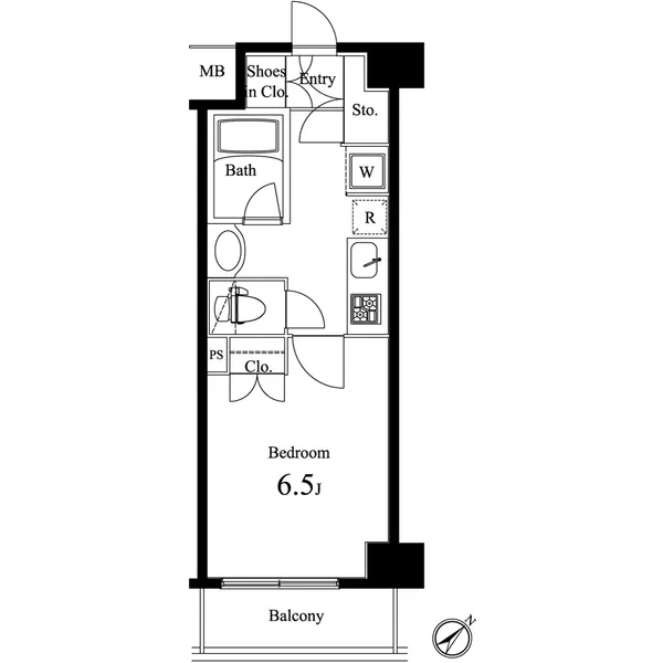 Primal Koishikawa - Floor Plan - ["Rectangle", "Font", "Parallel"]