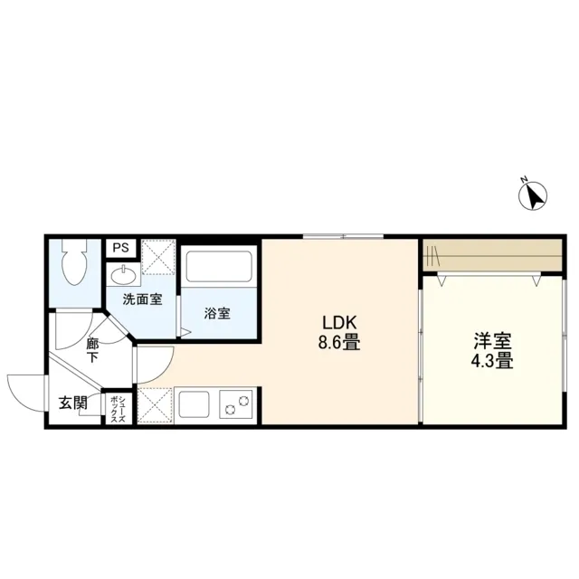 Well Square Ism Koenji - Floor Plan - ["Rectangle", "Parallel", "Font"]