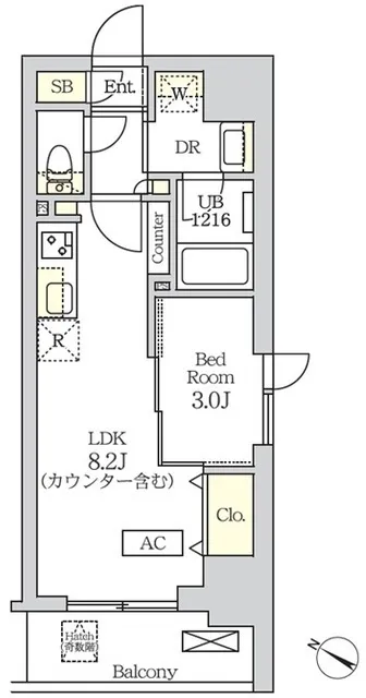 Cosmogracia Shinjuku Nishi-Waseda - Floor Plan - []