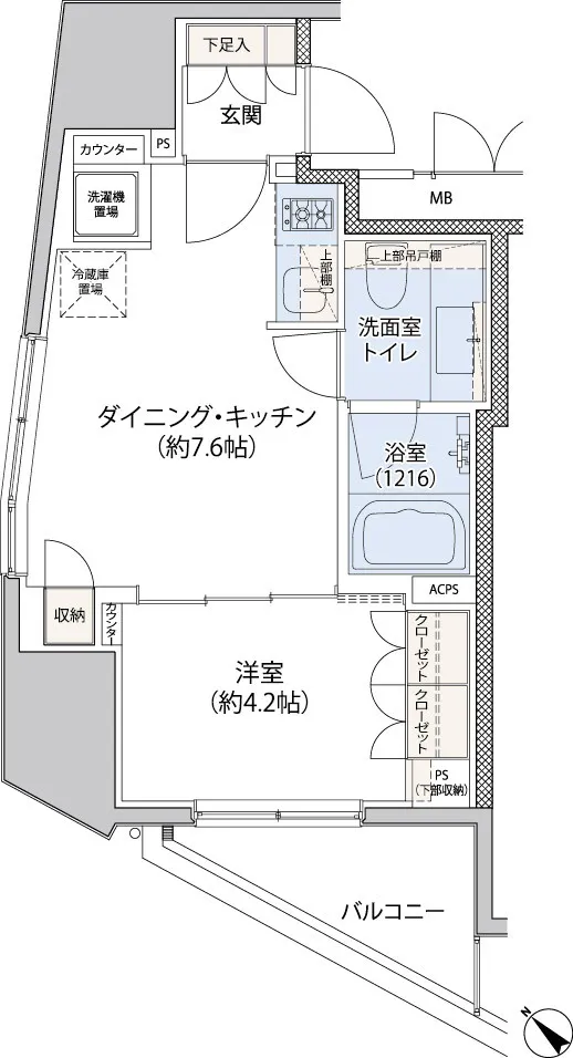 RESIDIA Bunkyo Koishikawa II - Floor Plan - ["Product", "Rectangle", "Schematic"]