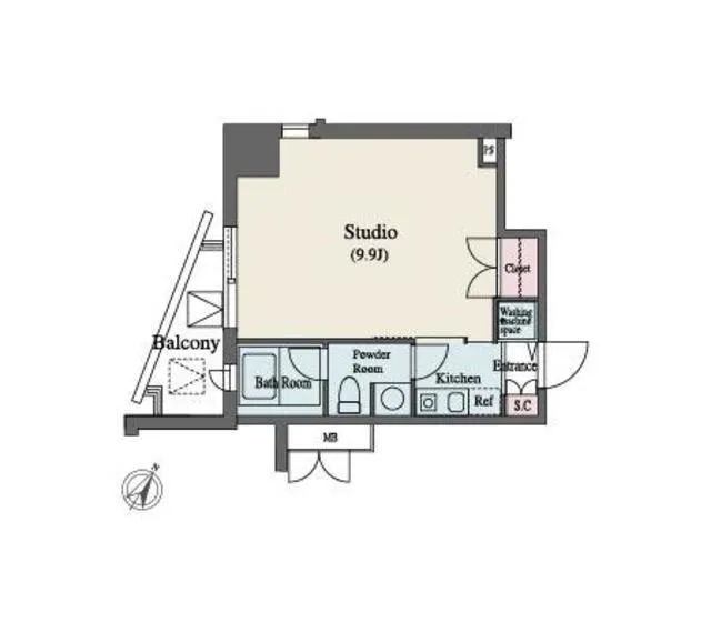 MFPR Yoyogi Tower - Floor Plan - ["Floor plan", "Plan", "Diagram"]
