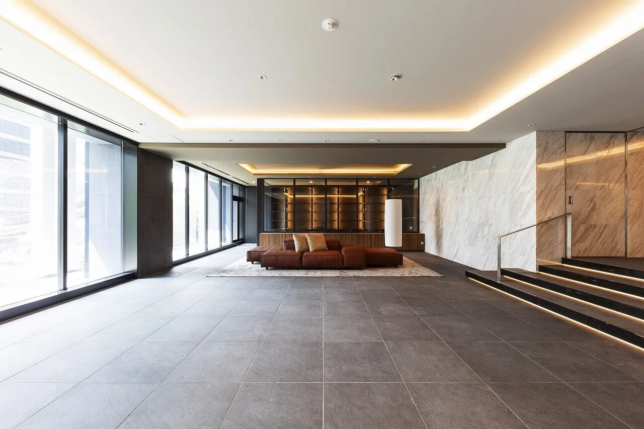 Mita Hijirizaka Garden Residence - Exterior - ["Building", "Hall", "Wood"]