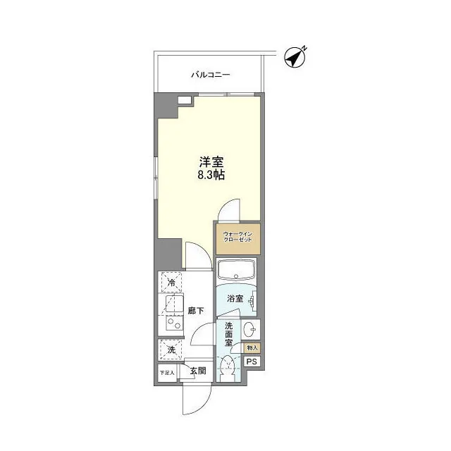 Bows Flats Shinagawa Oimachi - Floor Plan - ["Rectangle", "Parallel", "Font"]