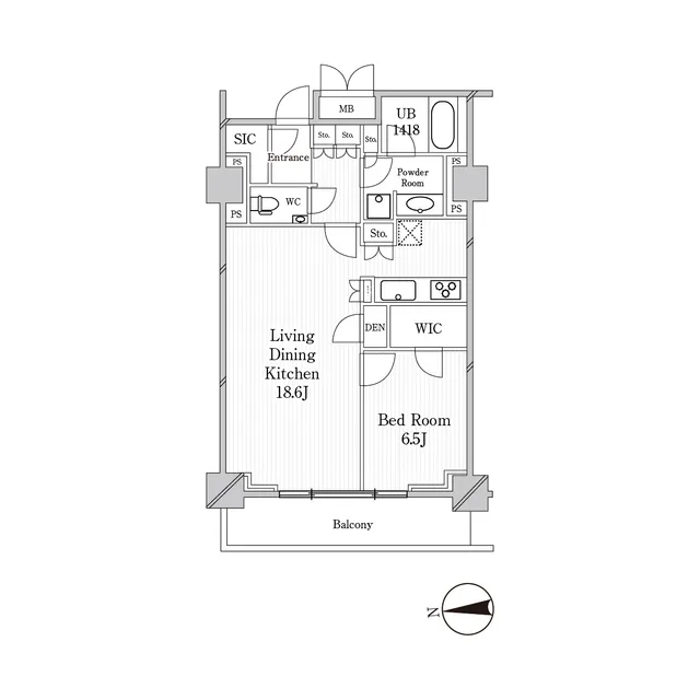 JP Noie Ebisu West - Floor Plan - ["Schematic", "Rectangle", "Parallel"]