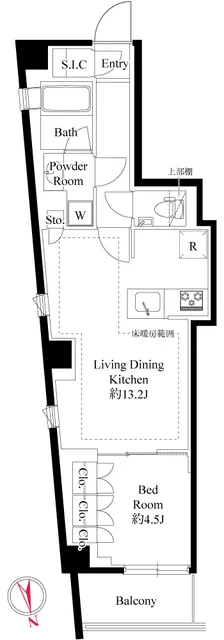 343 Residence Nishiazabu (Open Residence) - Floor Plan - []
