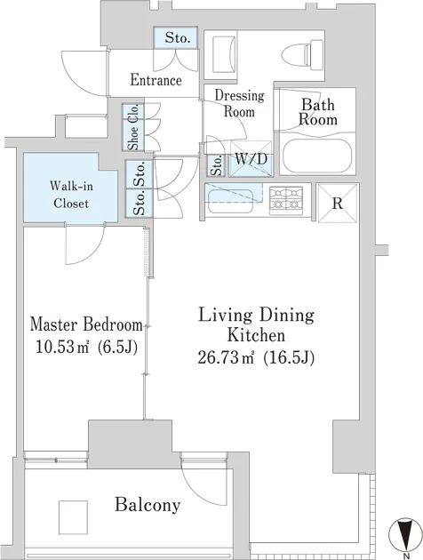 Apartments Motoazabu Uchidasaka - Floor Plan - ["White", "Diagram", "Floor plan"]