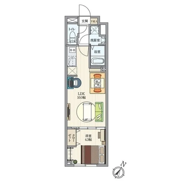 Well Square Ism Komagome - Floor Plan - ["Rectangle", "Parallel", "Font"]