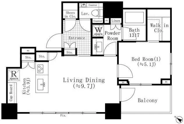Brands Shibuya Yoyogi Park - Floor Plan - ["Product", "Schematic", "Font"]
