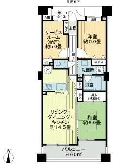 Cosmo Kinshicho Libedia - Floor Plan - ["Apartment", "Condominium", "Tile Flooring"]