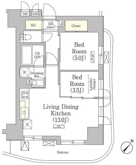 Terrace Tsukishima - Floor Plan - ["White", "Plan", "Diagram"]