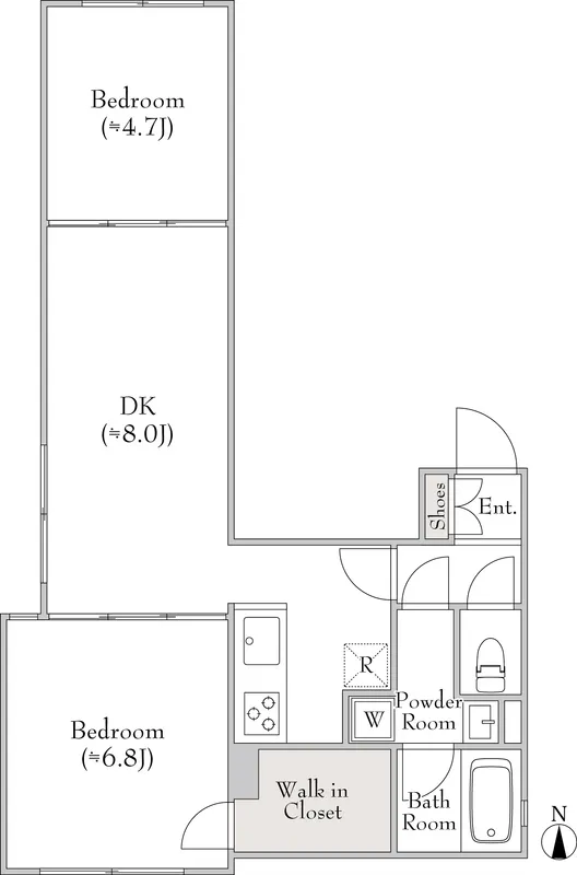 FARE Mejiro - Floor Plan - ["White", "Diagram", "Wood flooring"]