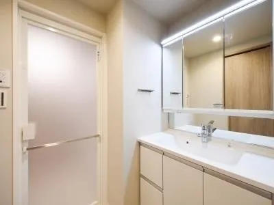 Milia Residence Nogizaka - Interior - ["Mirror", "Sink", "Tap"]