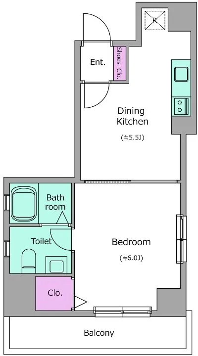 RESIDIA Nihonbashi Doll Town - Floor Plan - ["White", "Diagram"]