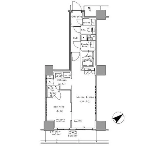 Park Axis Toyosu - Floor Plan - ["Schematic", "Font", "Parallel"]