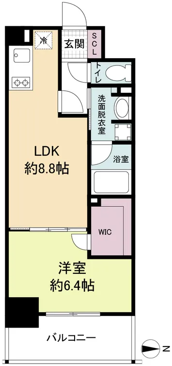 Aprile Sakaisuji Honmachi - Floor Plan - ["Tile Flooring"]