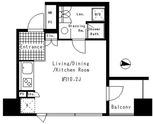 Park Axis Shibuya Jinnan - Floor Plan - ["Sink", "Plumbing fixture", "Diagram"]