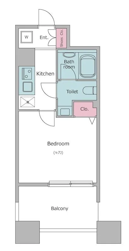 RESIDIA Shima Tsuyama - Floor Plan - ["Rectangle", "Parallel", "Font"]