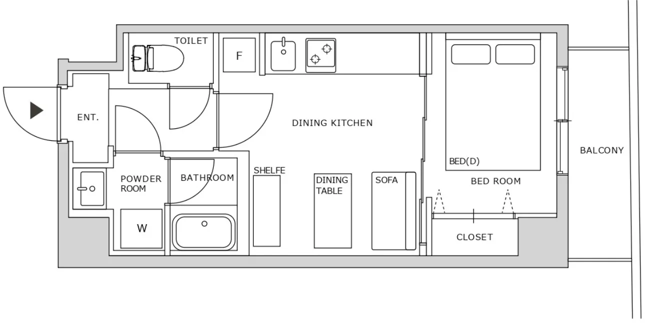 Hmlet Morishita II - Floor Plan - []