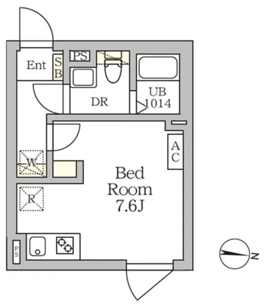 Aglaia Shinjuku Nishiochiai - Floor Plan - ["White"]