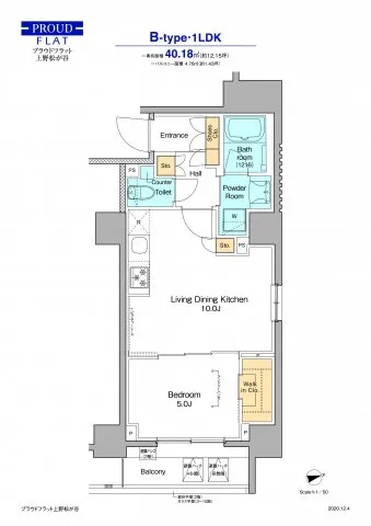 Proud Flat Ueno Matsugaya - Floor Plan - ["Rectangle", "Schematic", "Font"]