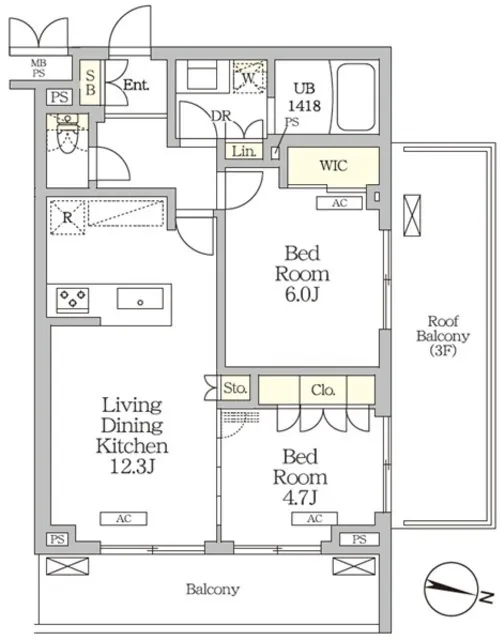 Milene Takinogawa - Floor Plan - ["White", "Diagram", "Plan"]