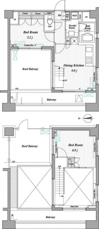 RESIDIA Kinshicho II - Floor Plan - ["White", "Plan", "Diagram"]