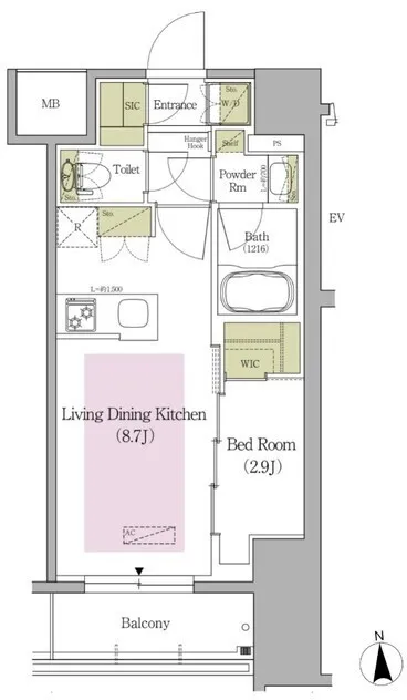 Urbanex Waseda Terrace - Floor Plan - ["Rectangle", "Parallel", "Font"]