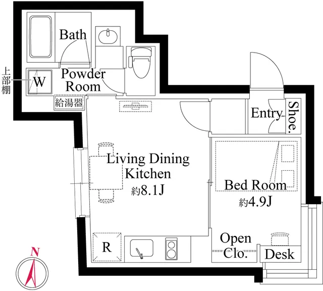 EDIT Asagaya - Floor Plan - ["White", "Diagram", "Floor plan"]