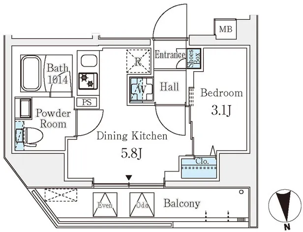Clarity Bunkyo Yushima - Floor Plan - ["White", "Plan", "Diagram"]